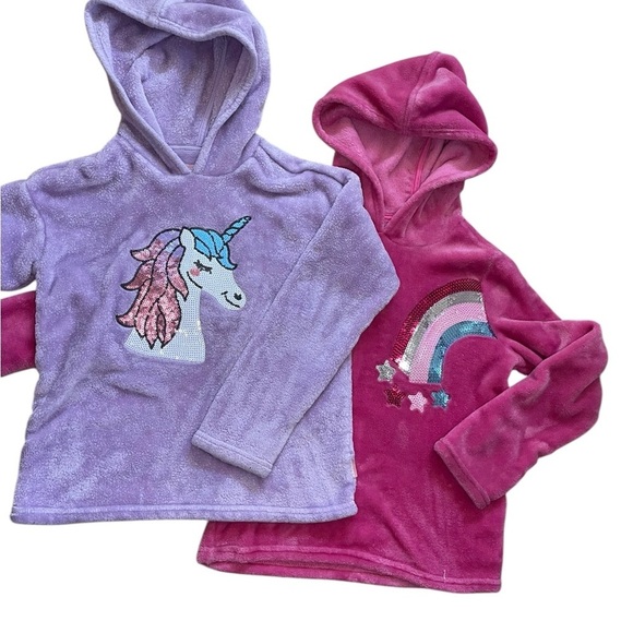 BCBGirls Other - Unicorn and Rainbow Hoodies - Purple and Pink